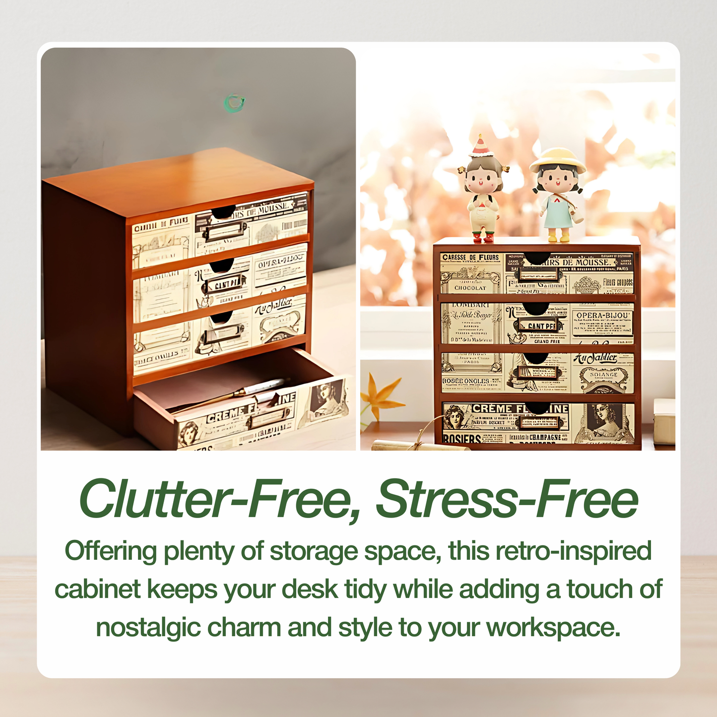 Vintage Newspaper Desk Organizer