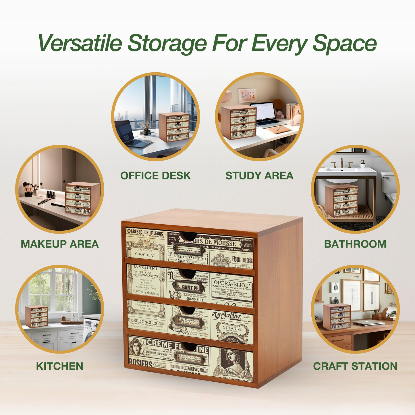 Vintage Newspaper Desk Organizer