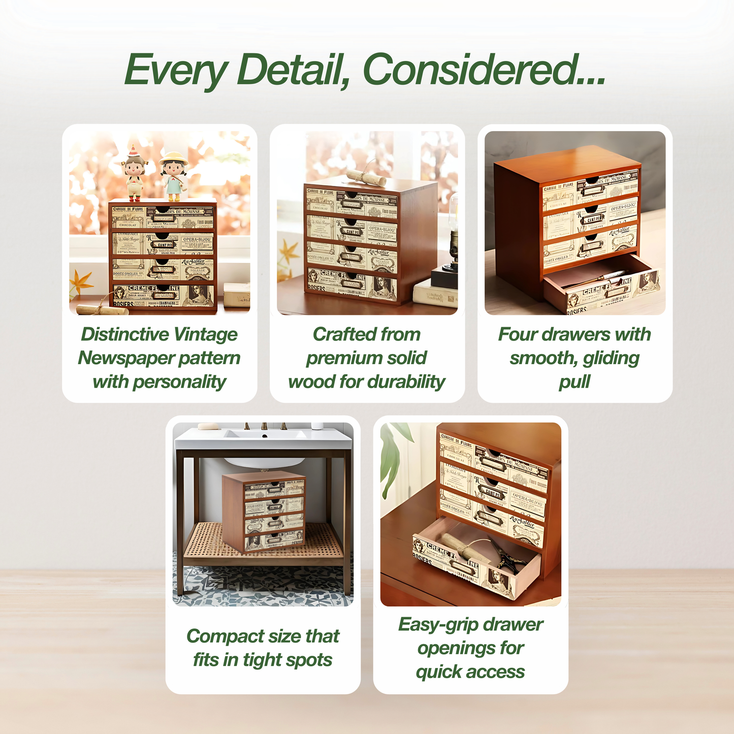 Vintage Newspaper Desk Organizer