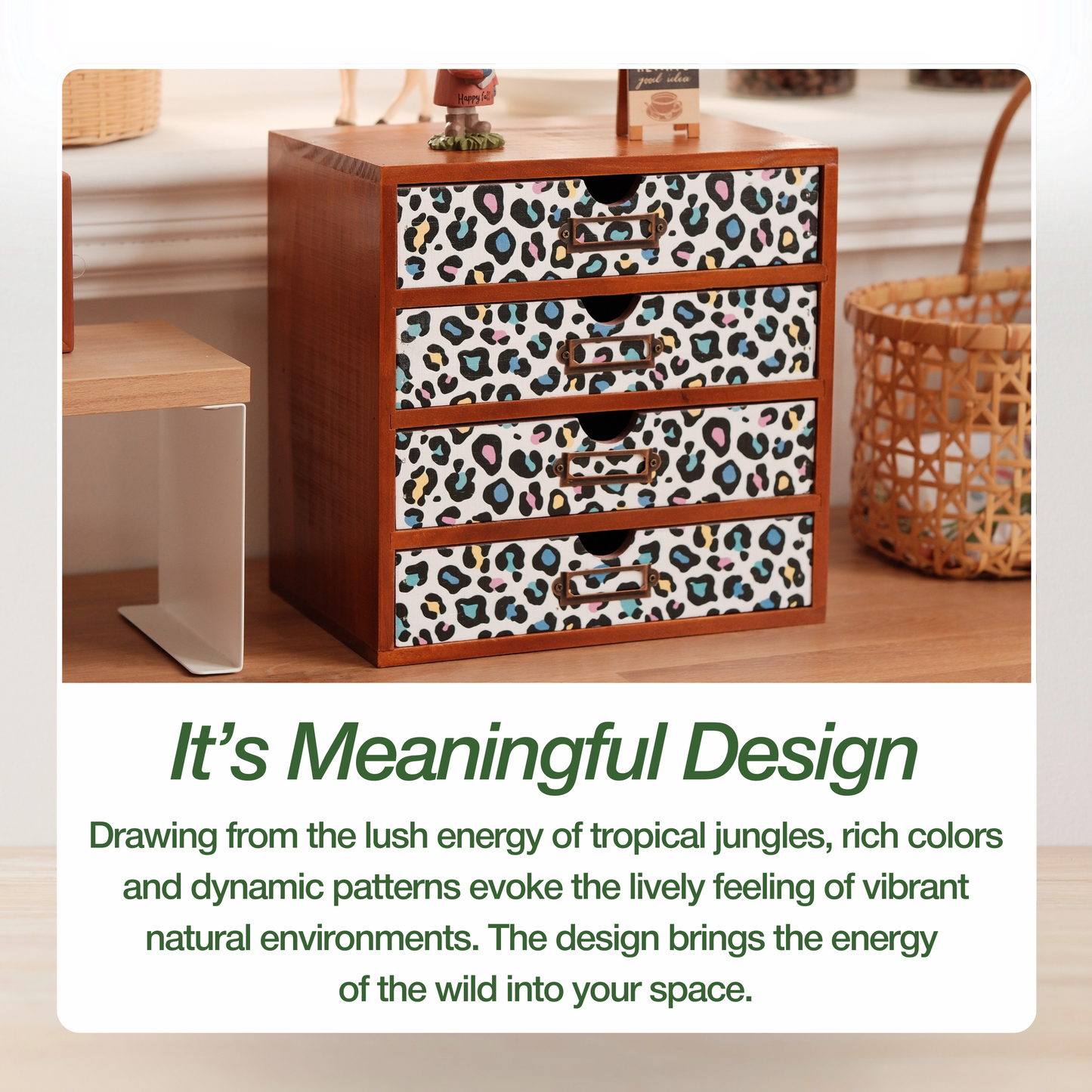 Prismatic Jungle Desk Organizer