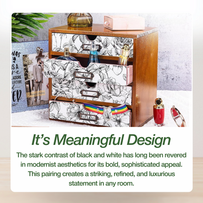 Midnight Ivory Desk Organizer