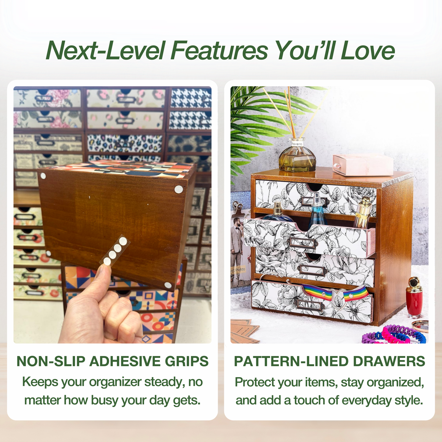 Midnight Ivory Desk Organizer