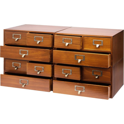 4-Pack Vintage Apothecary Desktop Cabinets 