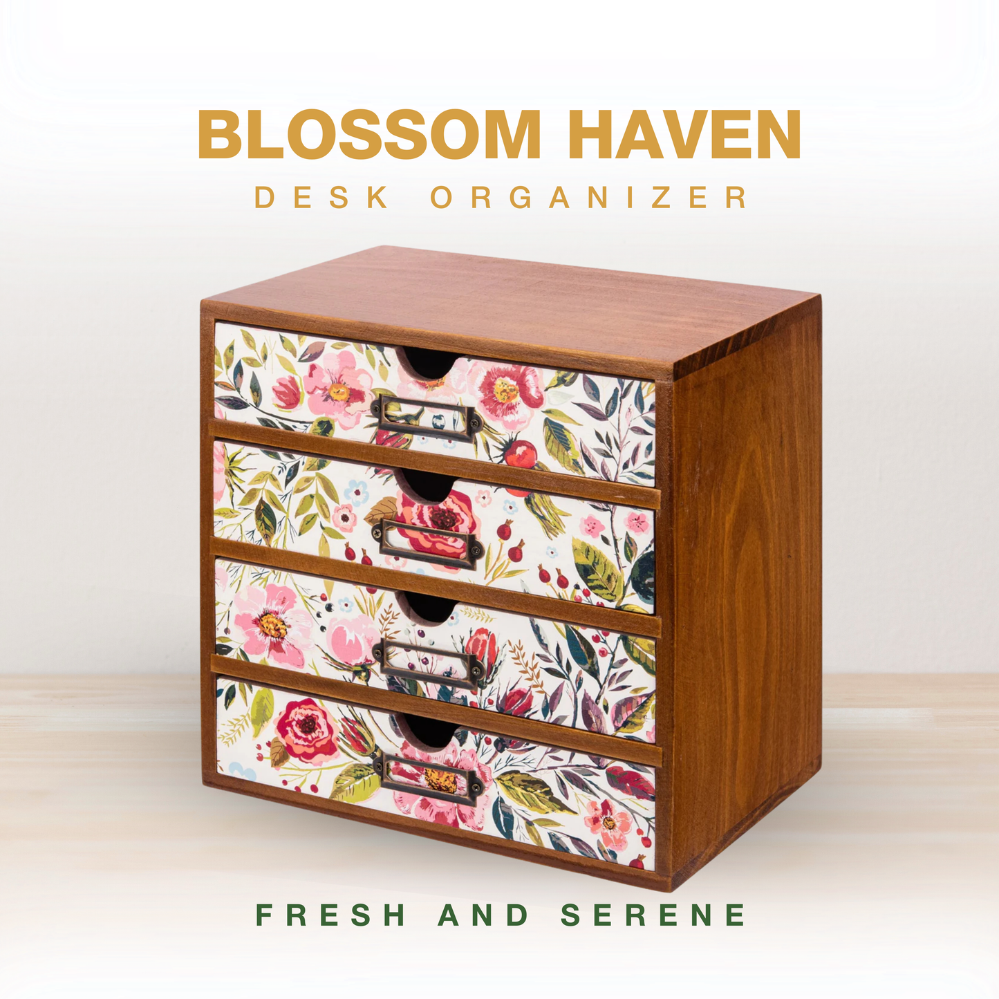 Blossom Haven Desk Organizer