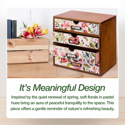 Blossom Haven Desk Organizer