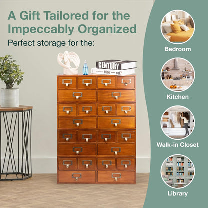 4-Piece Retro Slim Desktop Cabinet Set 