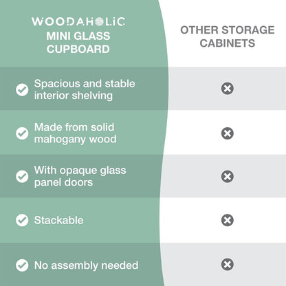 Mahogany Sliding Glass Door Cabinet