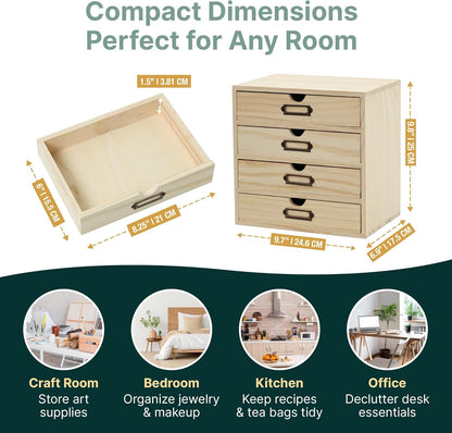 DIY Wooden Desk Organizer