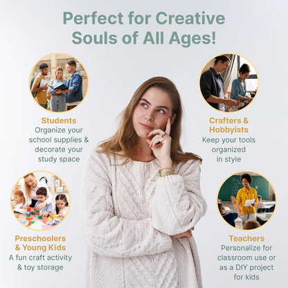 DIY Wooden Desk Organizer