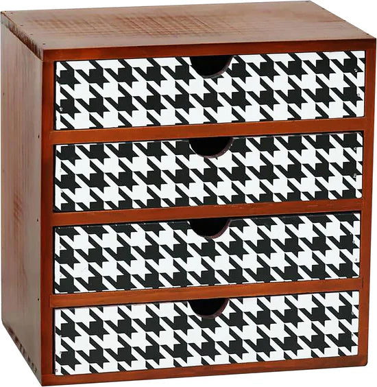 Scottish Houndstooth Cabinet