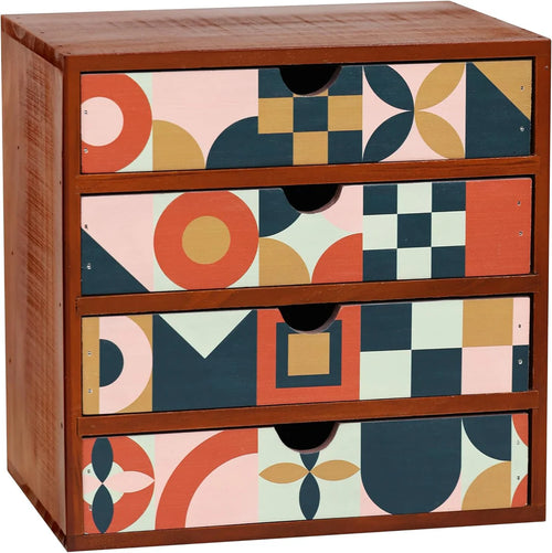 Mid‑Century Modern Geometric Cabinet