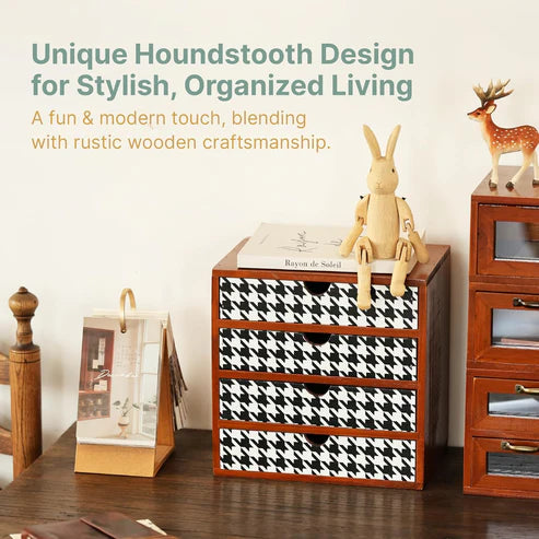 Scottish Houndstooth Desk Organizer