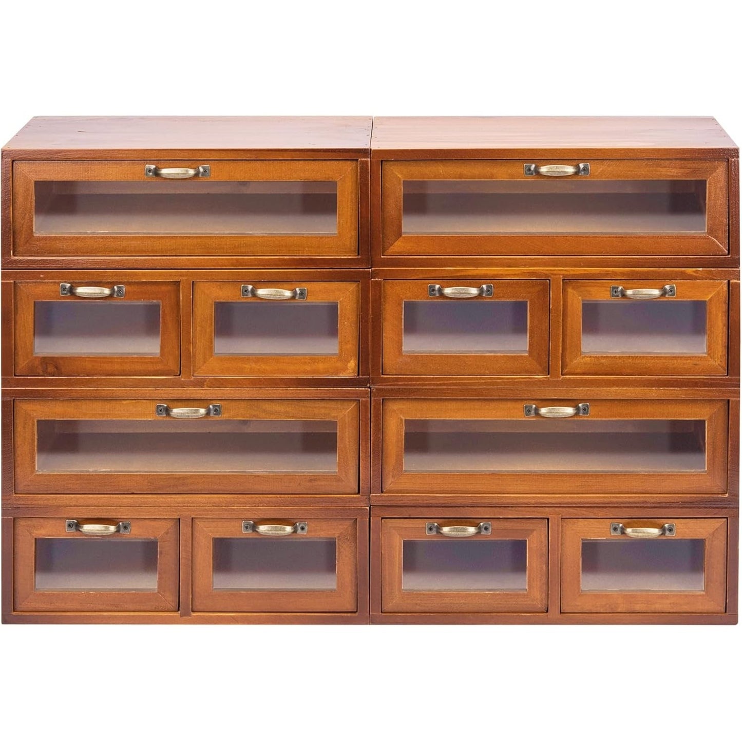 4-Piece Wooden Storage Drawers Set 