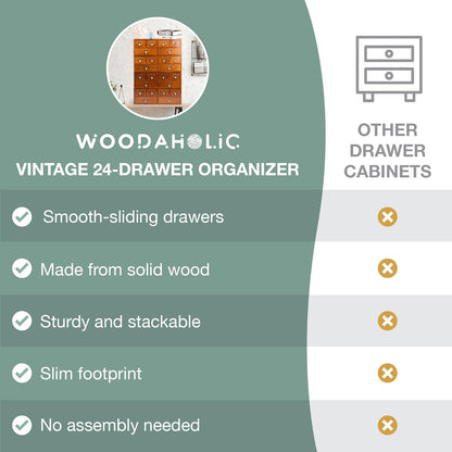 4-Piece Retro Slim Desktop Cabinet Set 