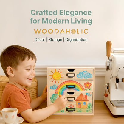 DIY Wooden Desk Organizer