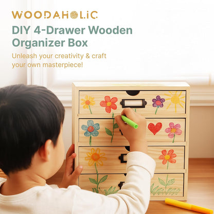 DIY Wooden Desk Organizer