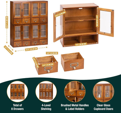 4-Piece Mini Hanging Cupboards