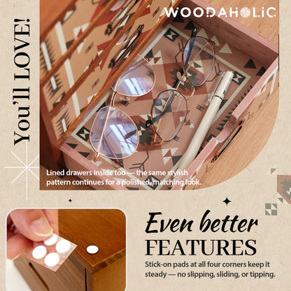 Boho Navajo Wooden Desk